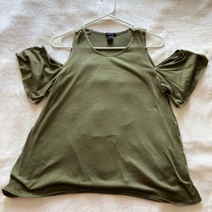 Cut-Out Shoulder Top